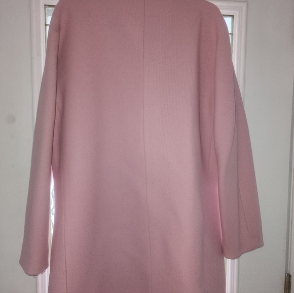 SIZE 12 J.Crew Pink Gori Wool Cocoon Coat - Picture 6 of 9